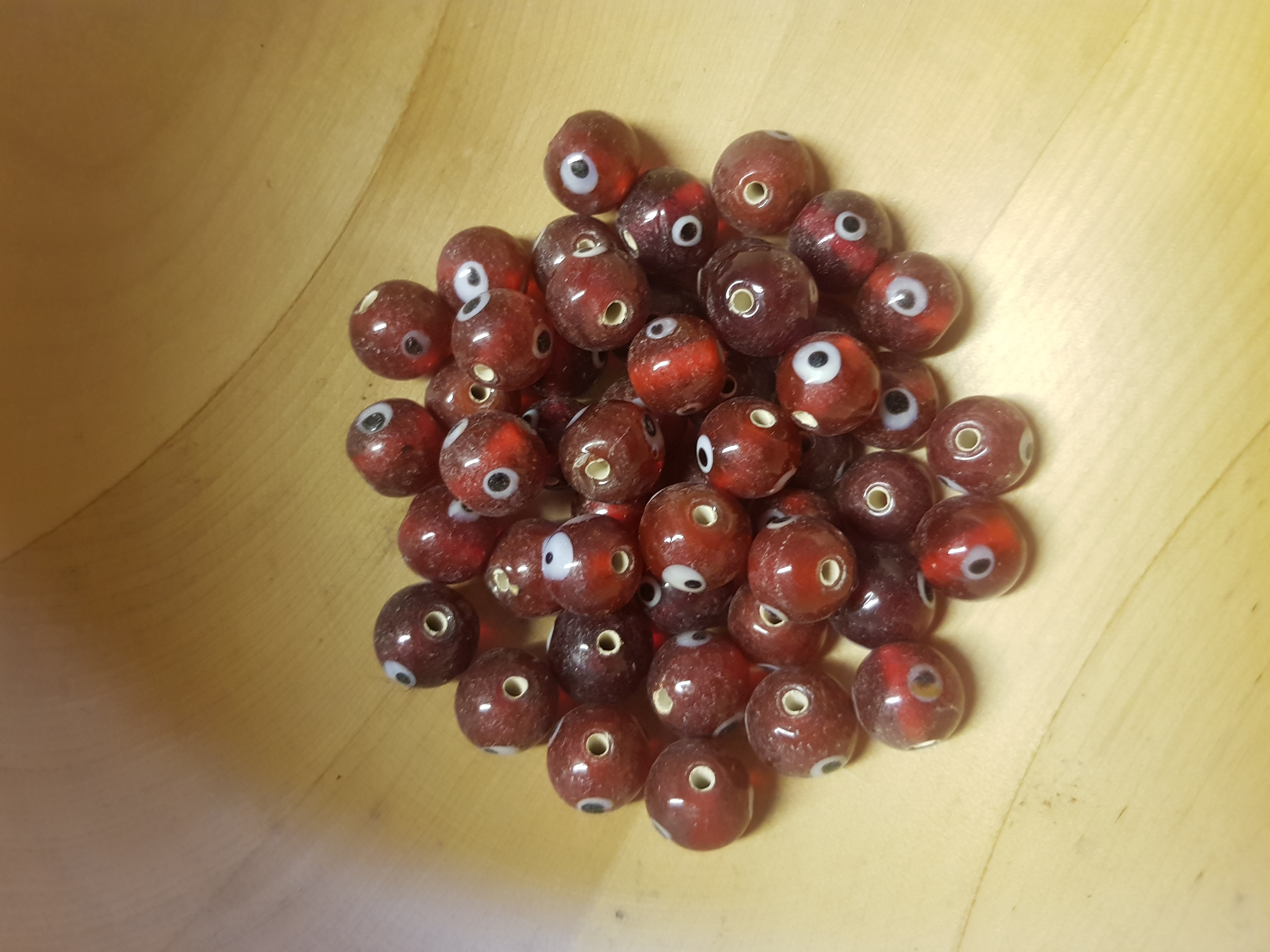Röd pärla 14x16mm - 2