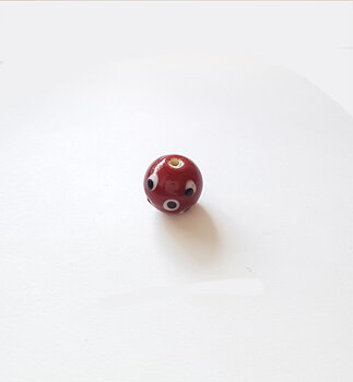 Röd pärla 12x13mm