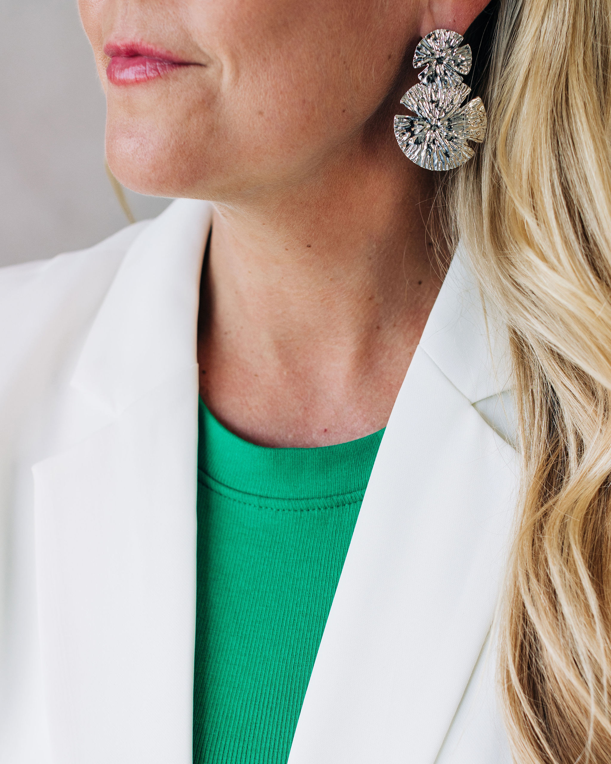 Disco earring , silver - 2