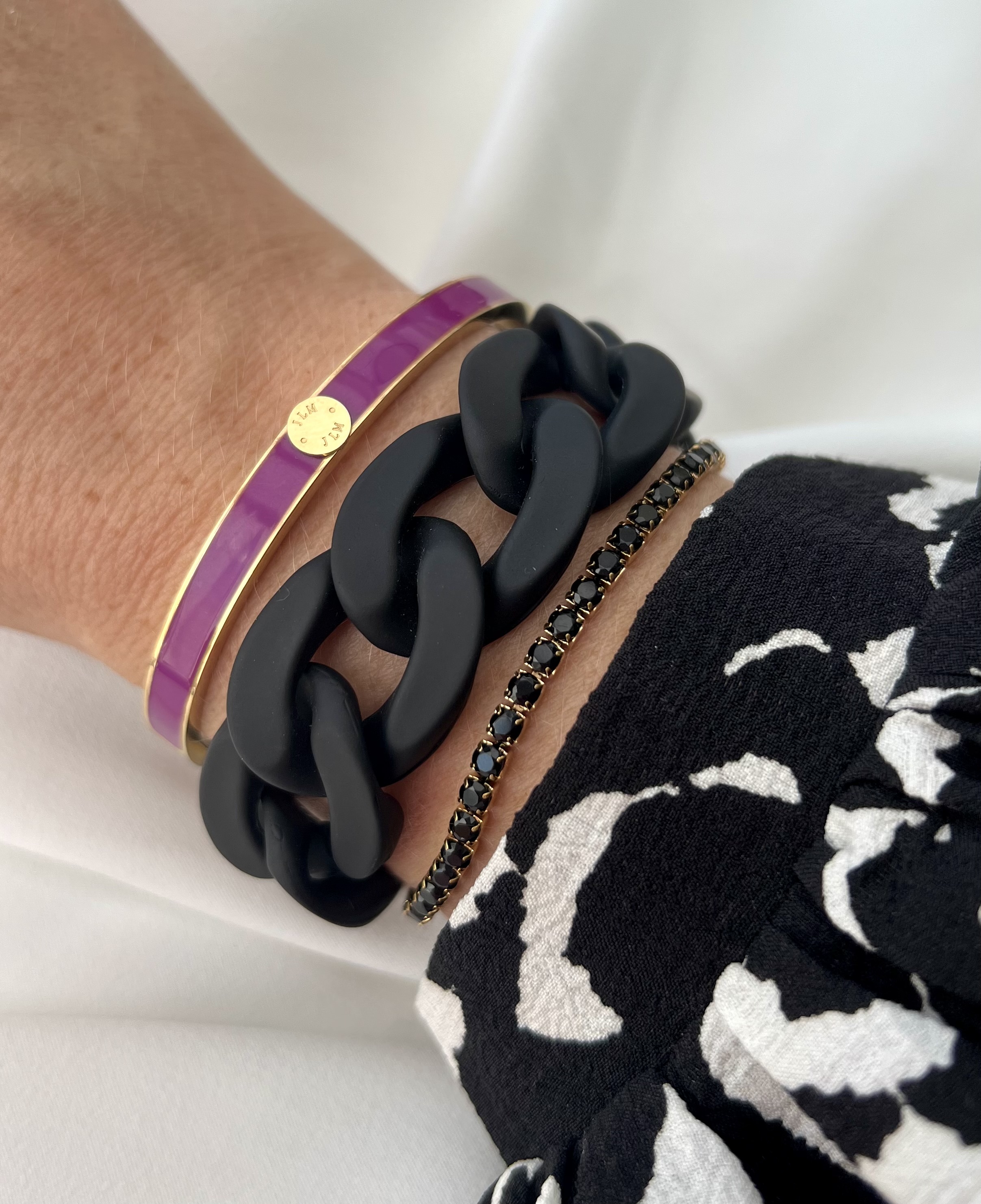 Marbella bracelet, black mat - 3