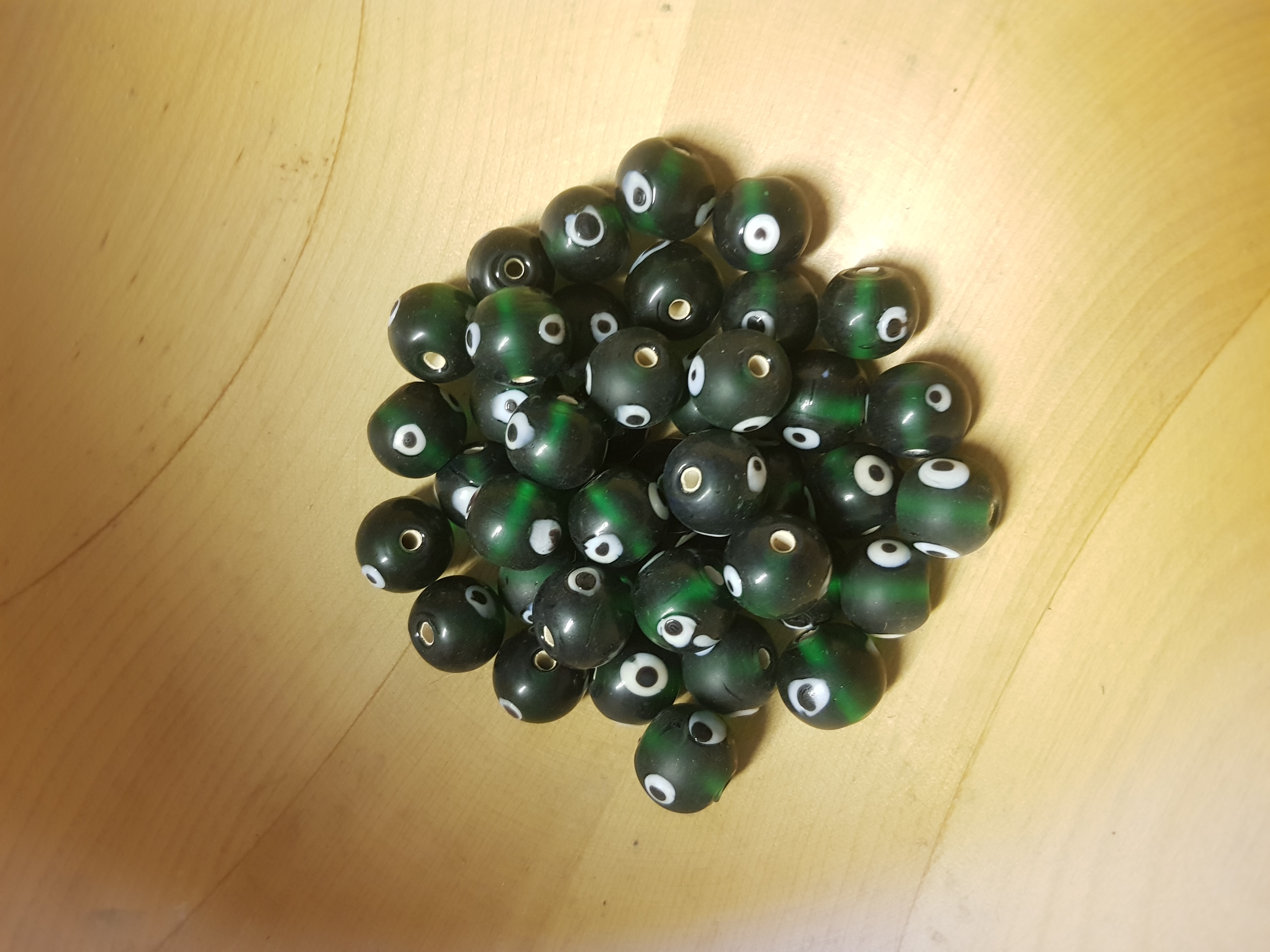 Grön pärla 14x16mm - 2