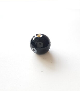 Svart pärla 14x16mm