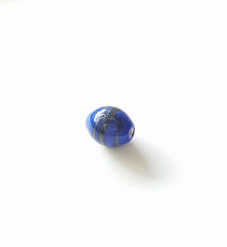 Blå pärla 15x11mm