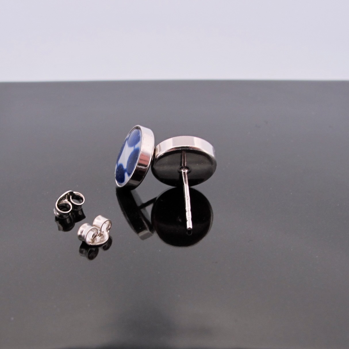 Örhänge Stift Porslin Adam 10mm - 4
