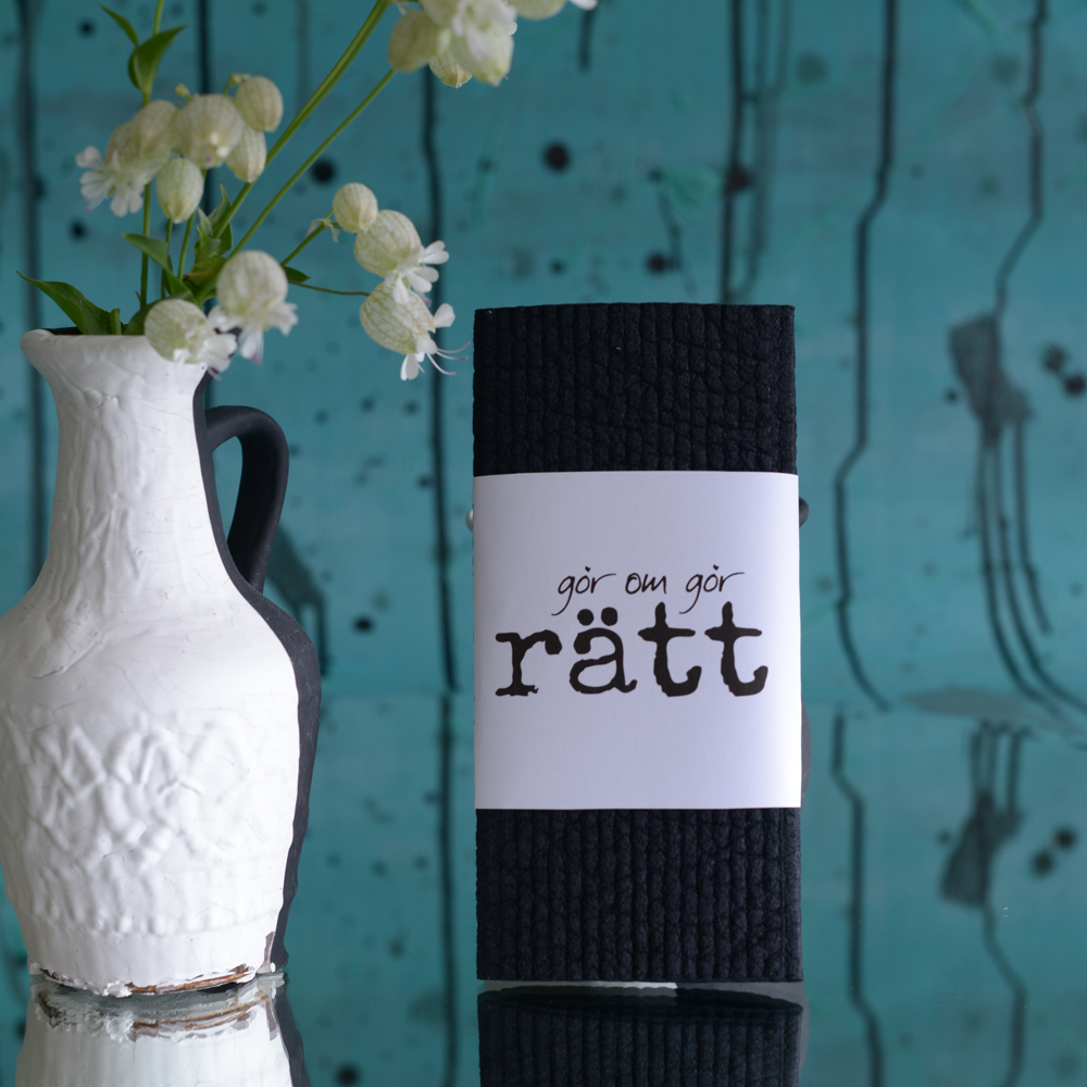 black dishcloths RÄTT 2-pack - 2