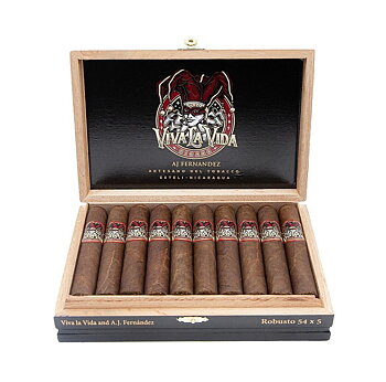 AJ Fernandez Viva La Vida Robusto Open Box 20p
