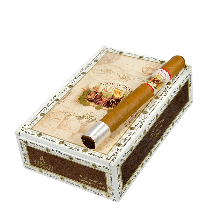 AJ Fernandez New World Connecticut Churchill Box 10p