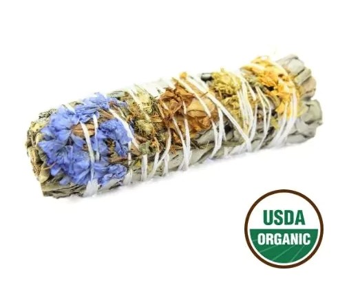 Good Vibes Vit Salvia Smudge, 10 cm