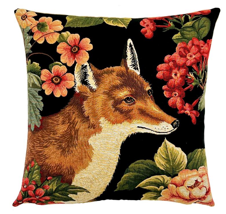 Hare & Fox with flowers  2/set - 2