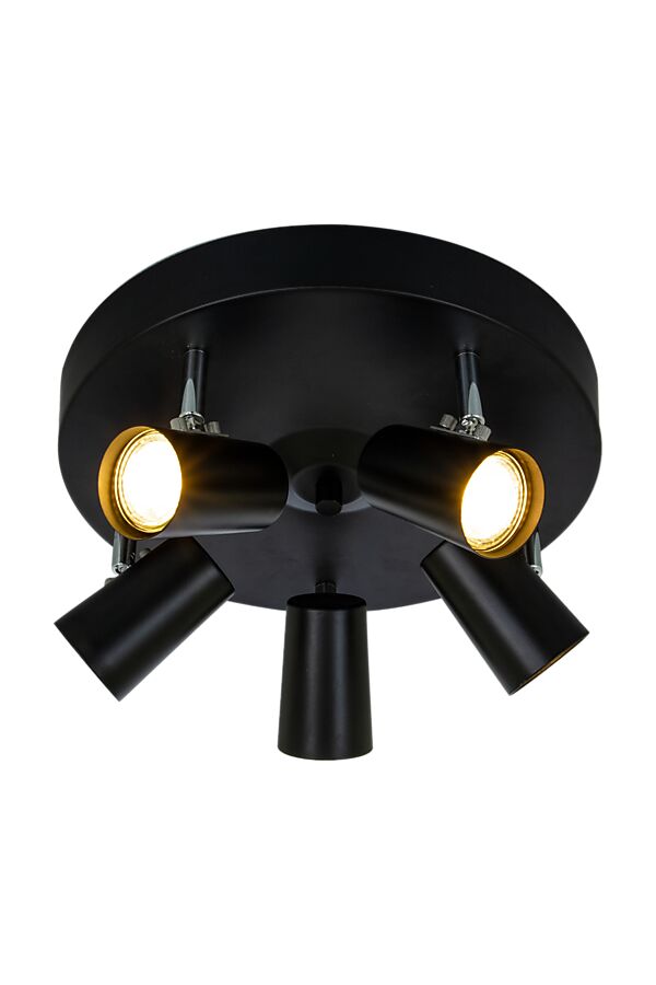 PILOT takspot rund 5:a, svart - Aneta Lighting
