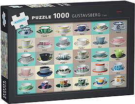 Gustavsberg  : Kaffekoppar - Pussel 1000 bitar