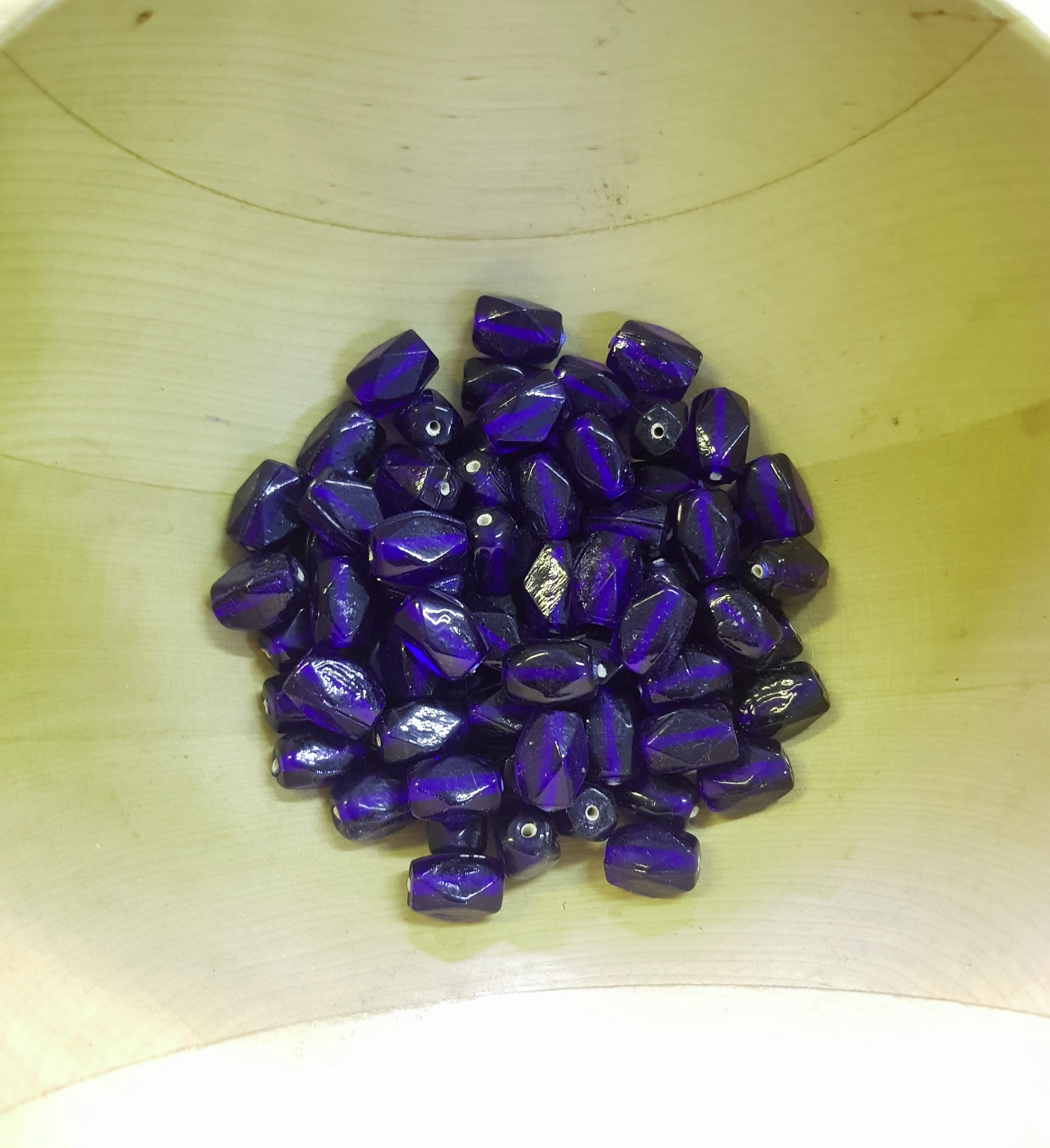 Blå pärla 16x13mm - 3