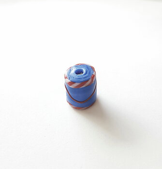 Blå pärla 15x12mm