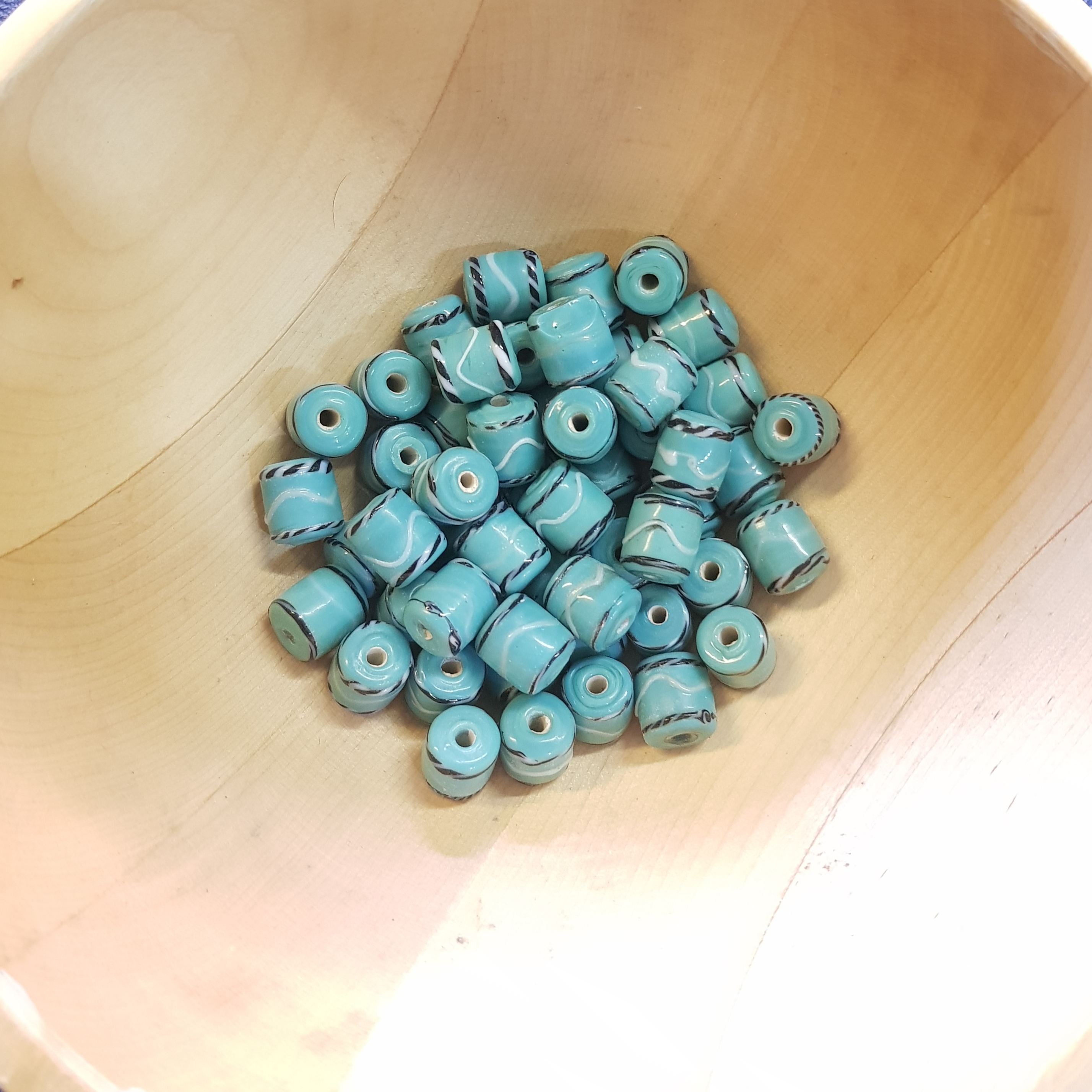 Turkos pärla 15x14mm - 2