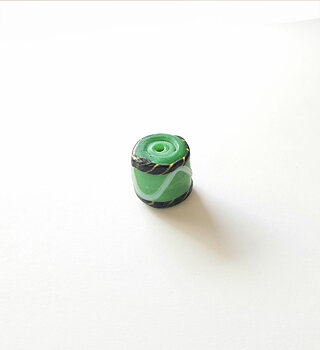 Grön pärla 13x13mm