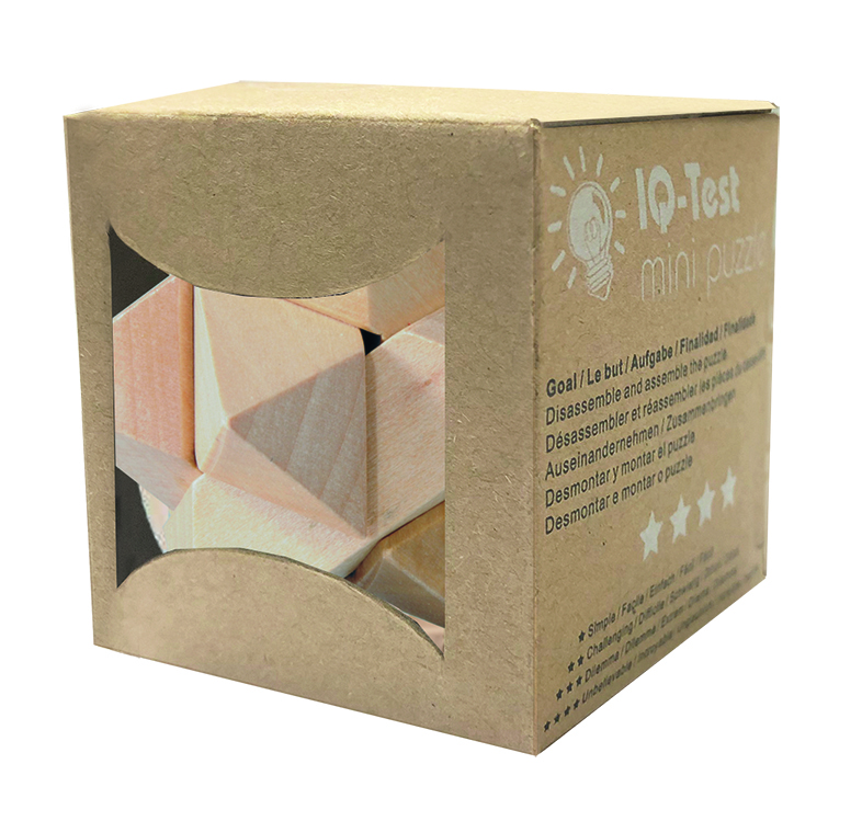 Trä-3D-pussel, Eko, naturfärgade, Bordsdisplay med 20 st. - 4