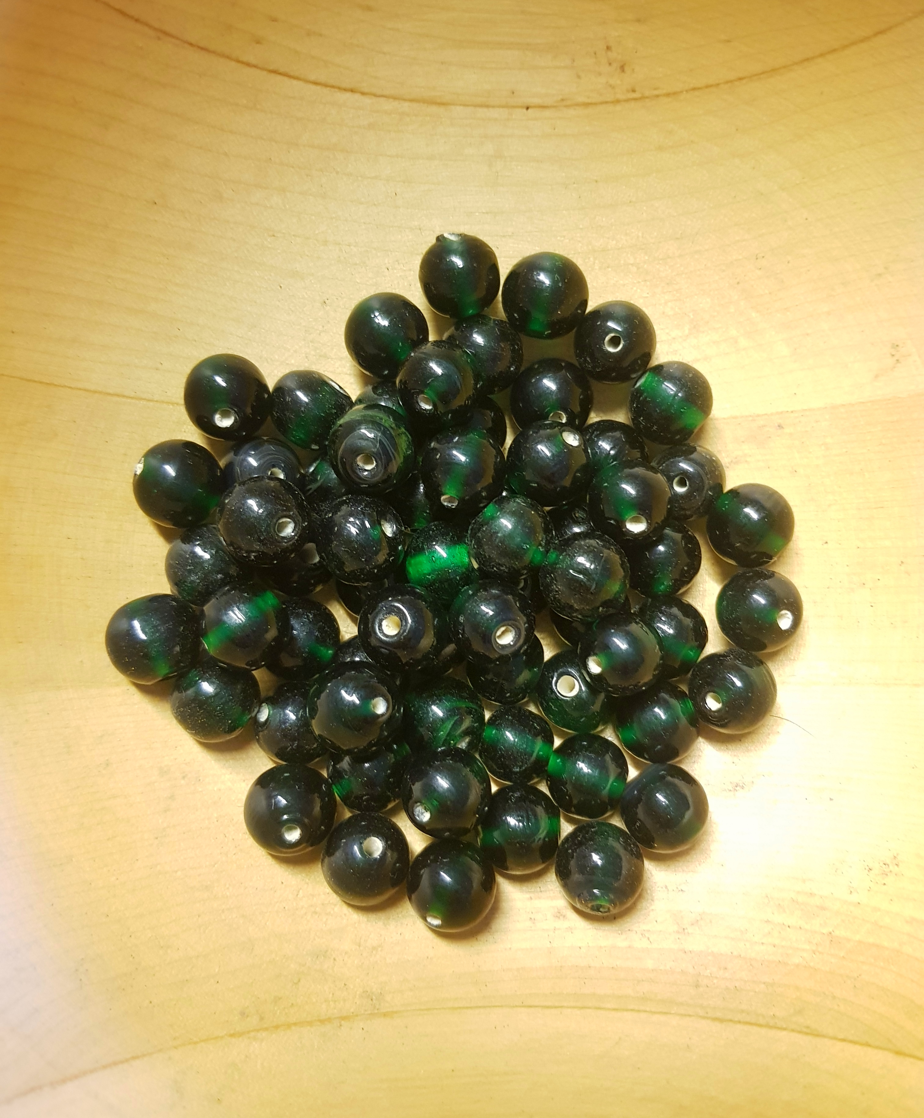 Grön pärla 12x13mm - 2