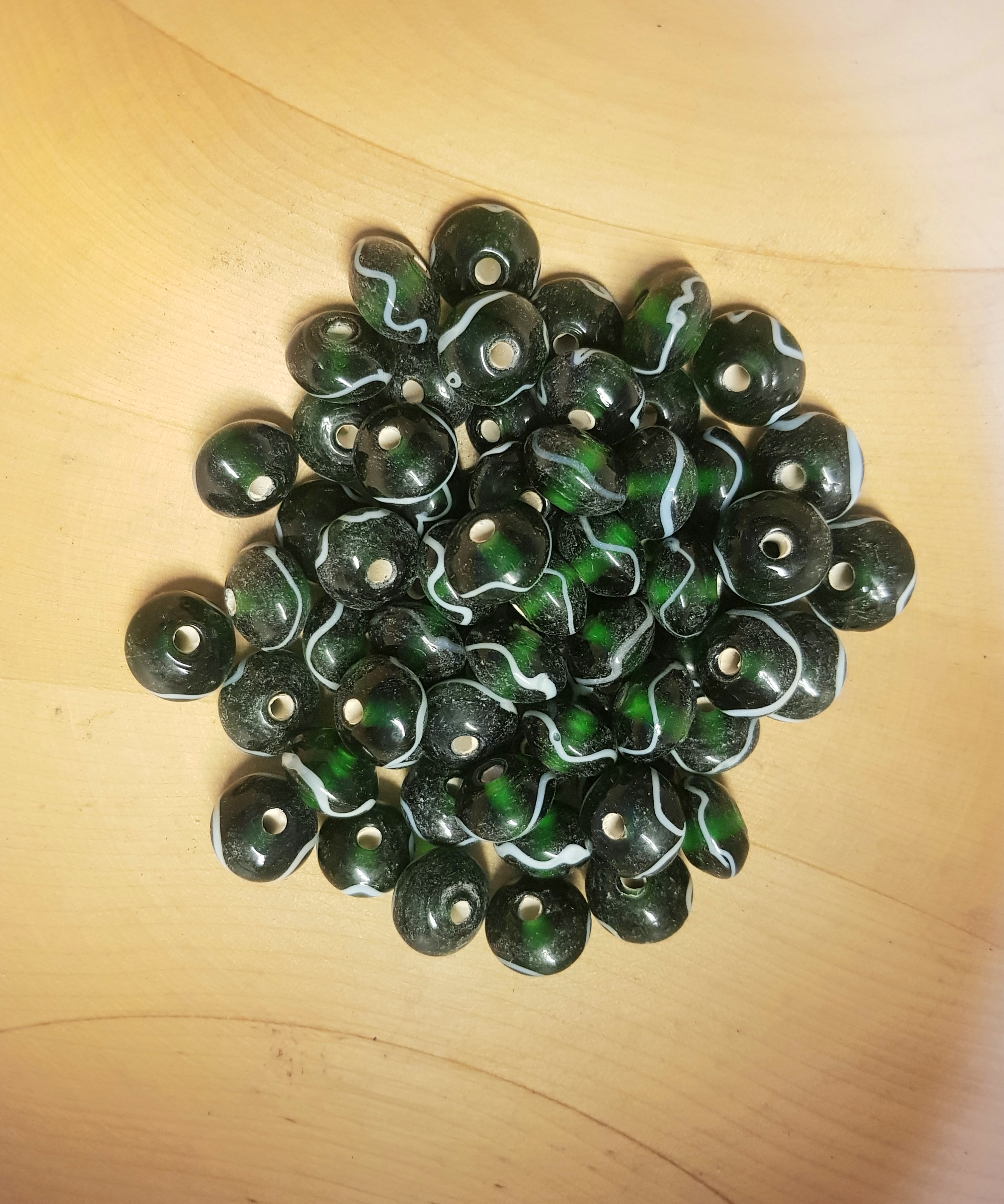 Grön pärla 10x17mm - 2