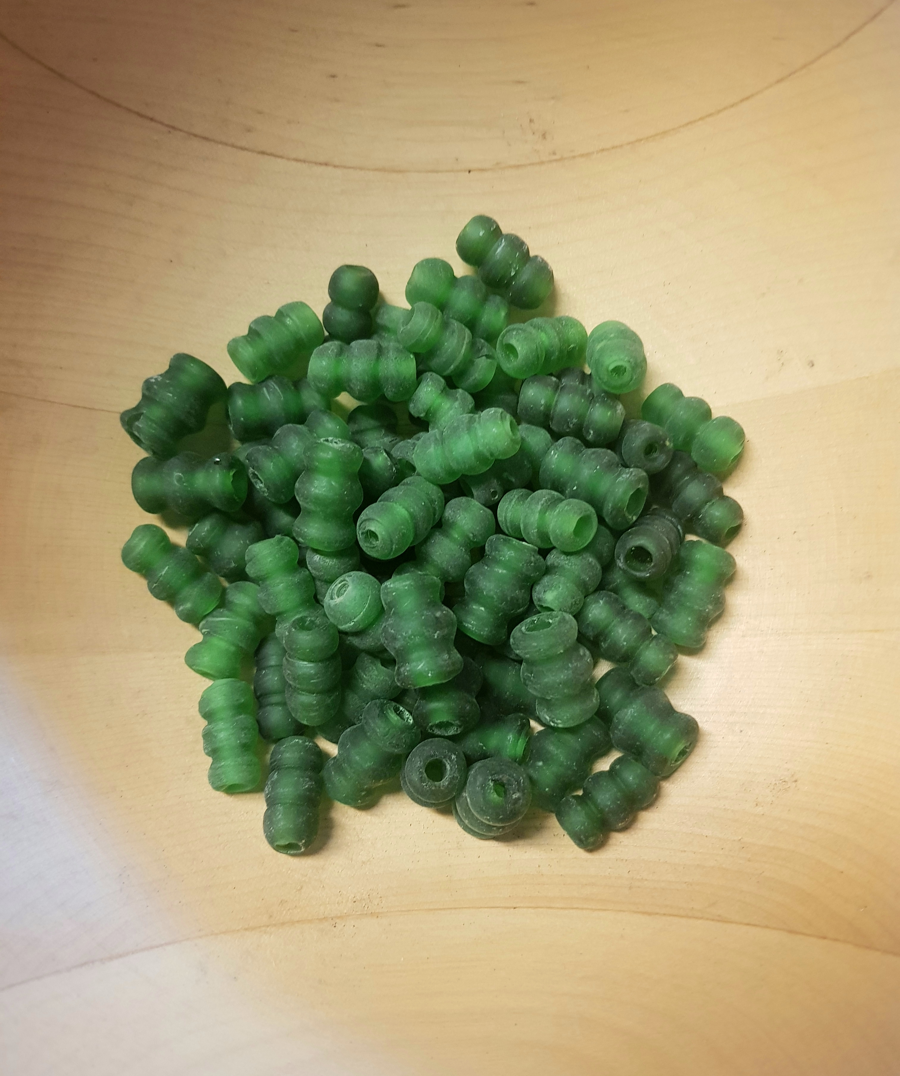 Grön pärla 20x10mm - 2
