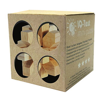 Træ-3D-puslespil, Øko, Krystal, naturfarvet, Sværhedsgrad 4/5