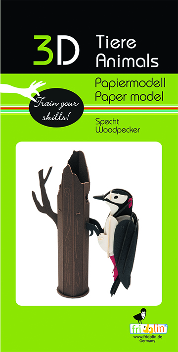 3D-pappersmodell, Hackspett