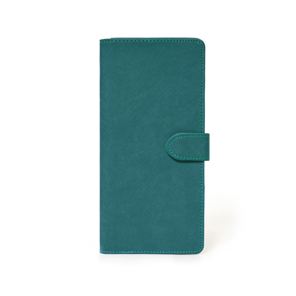 Etui til rejsedokumenter og kreditkort, petrol blue - 3
