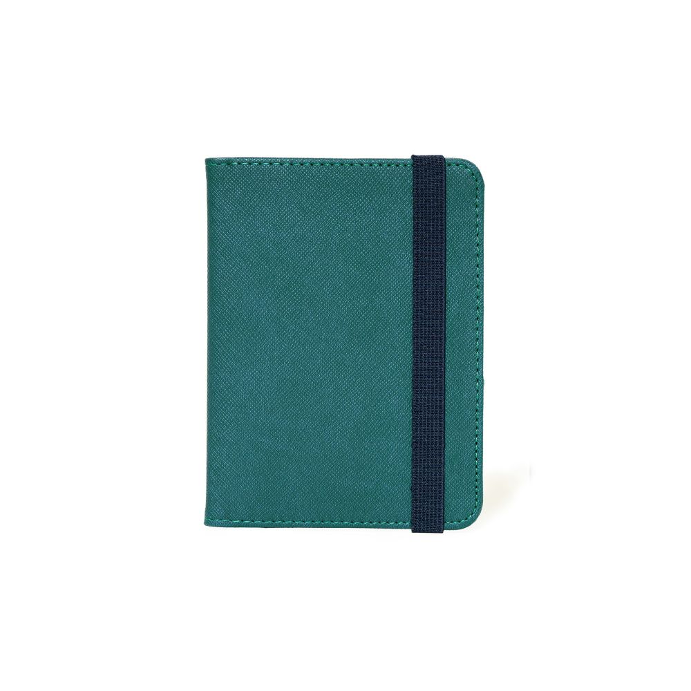 Fodral för pass och kreditkort, petrol blue - 3
