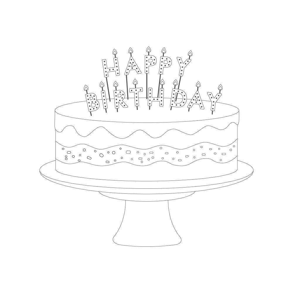 Happy Birthday-kagelys - 4