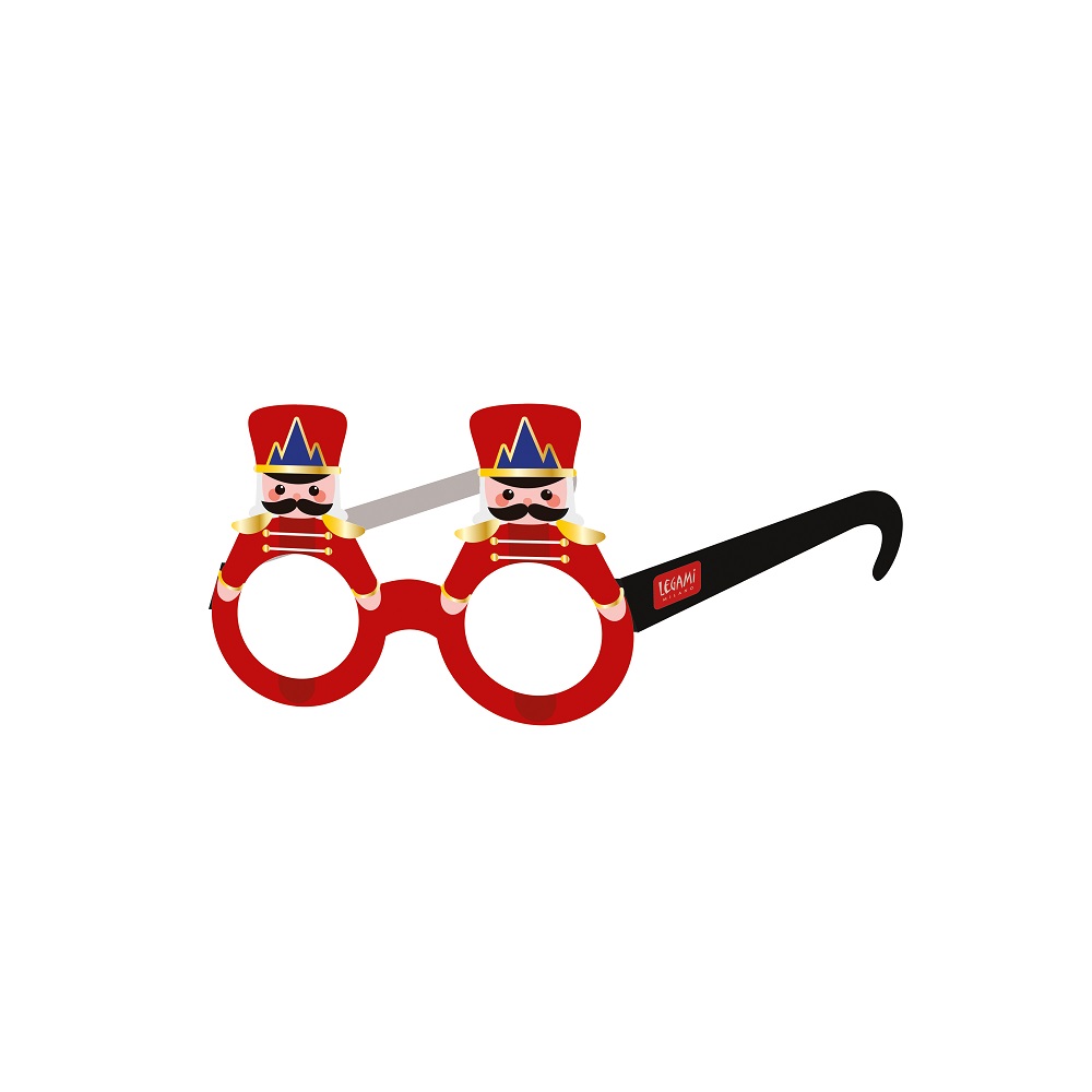 Pappersglasögon, set med 8 julmotiv - 6