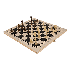 Chess in wooden foldable box