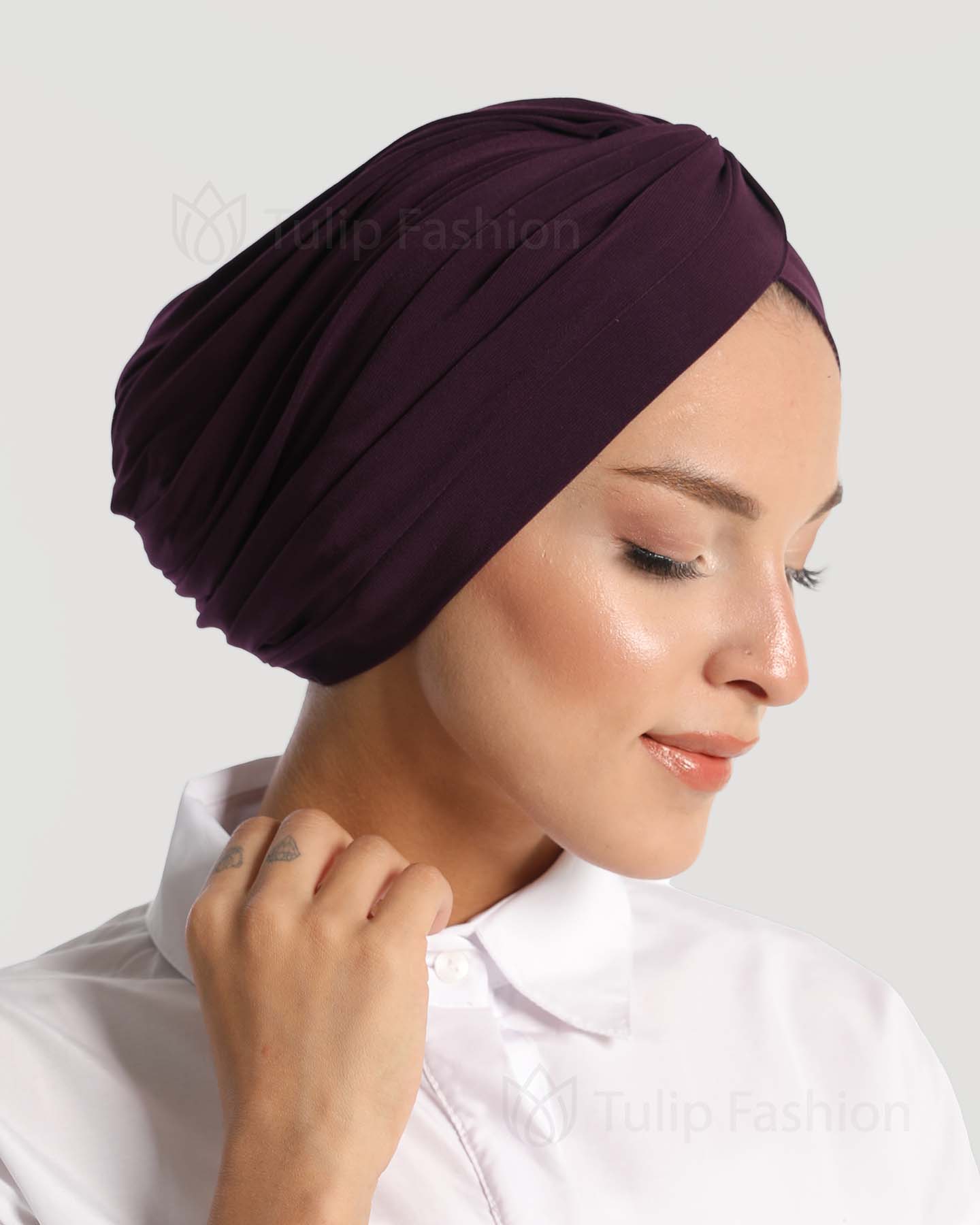 Turban - Leona - Dark Purple
