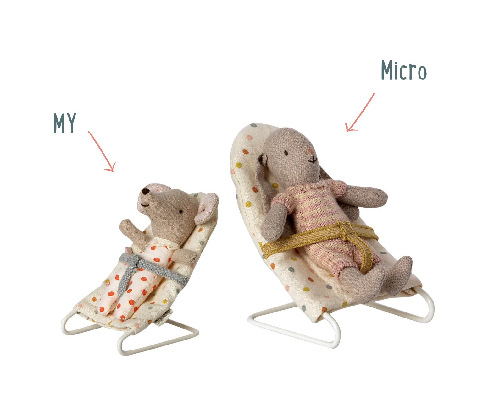 Maileg - Micro, babysitter, prickig - 5