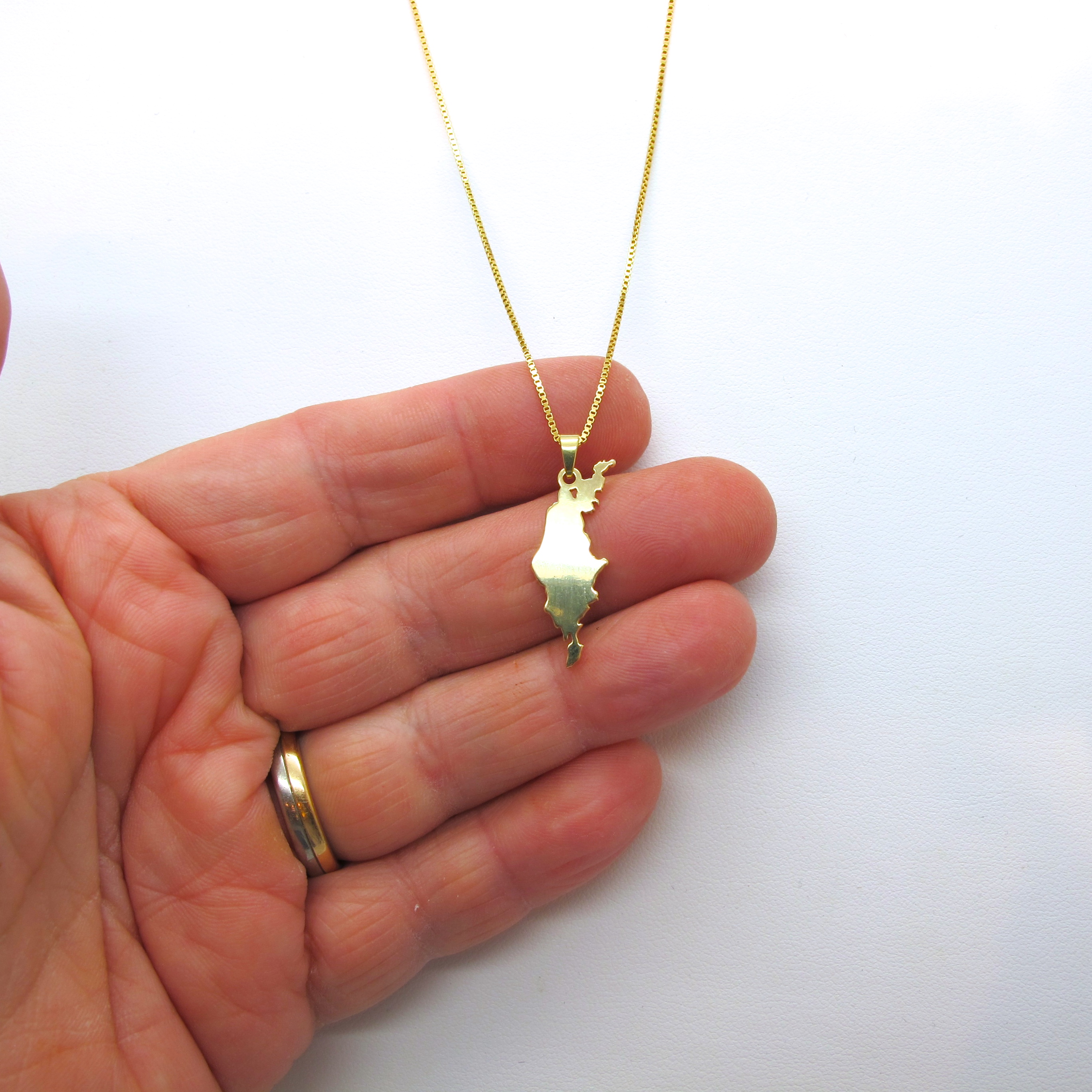 Sterling Silver Necklace Gotland 30mm - 5