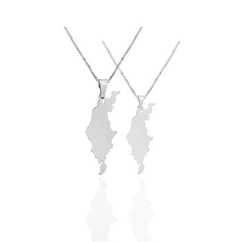 Sterling Silver Necklace Gotland 30mm