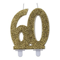 Tårtljus 60 Guld