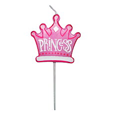 Tårtljus Prinsess krona Rosa