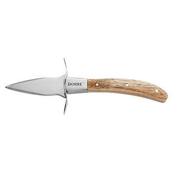 Ostronkniv med sköld Trähandtag