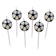 Tårtljus Fotbollar 6 st