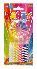 Tårtljus Mixade färger 24-pack