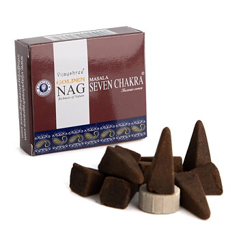 Golden Nag Seven Chakras Rökelsekoner