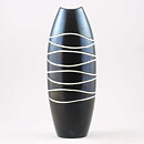ヨールデイス・オールドフォーシュ Atollシリーズ  楕円形の黒い花瓶 Vase　1956年 25cm