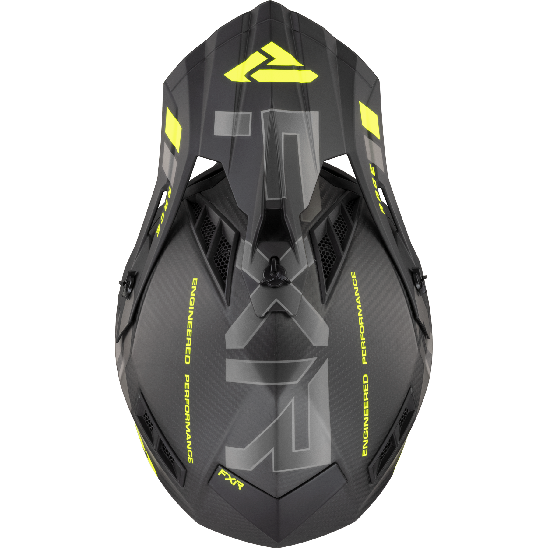 Helium Carbon Helmet w/ Quick Release Buckle Hivis / Charcoal - 4