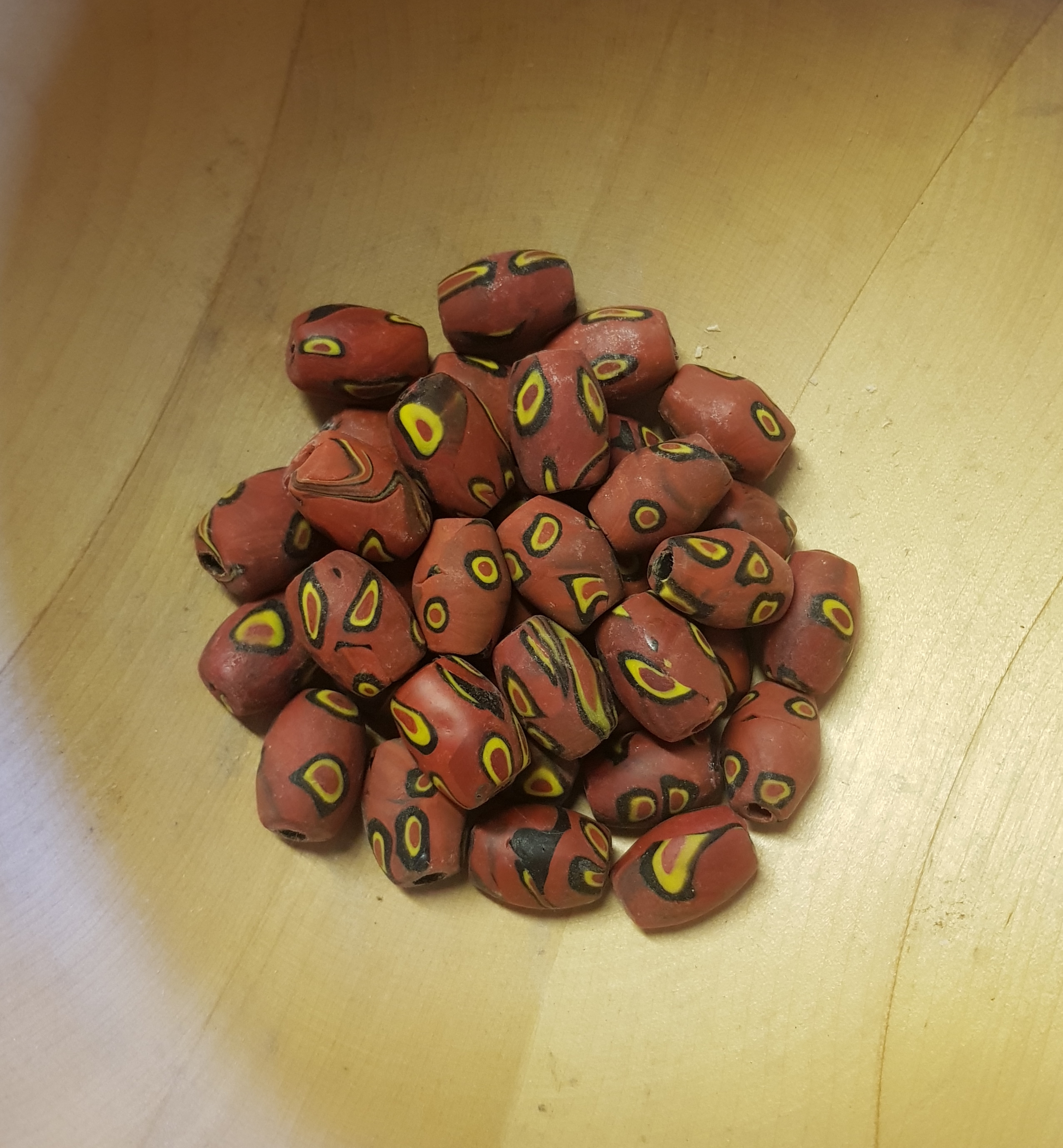 Rödbrun pärla 21x14mm - 2