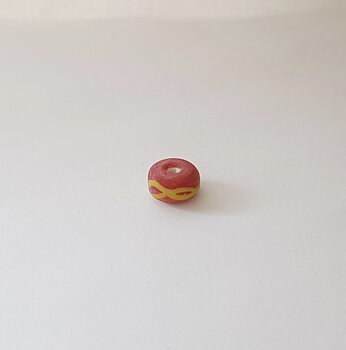 Rödorange pärla 6x10mm
