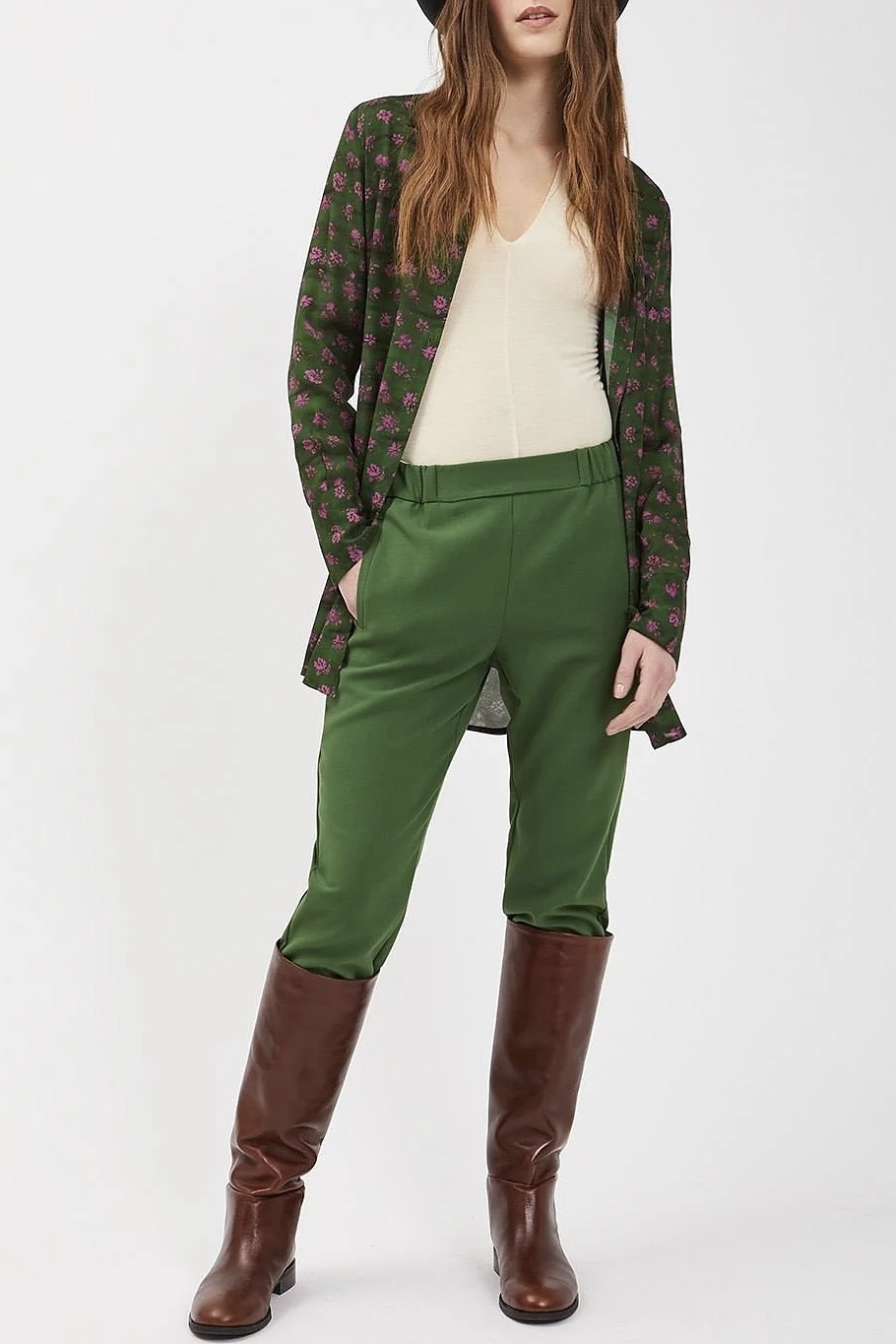 OttodÁme - Ankle Lenght Trousers Green - 4