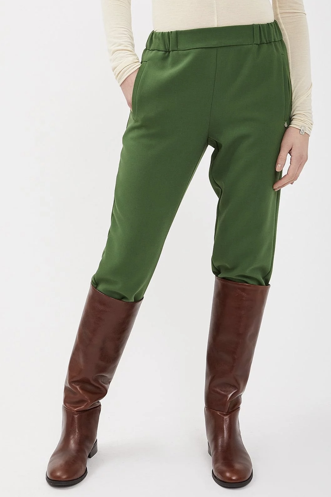 OttodÁme - Ankle Lenght Trousers Green