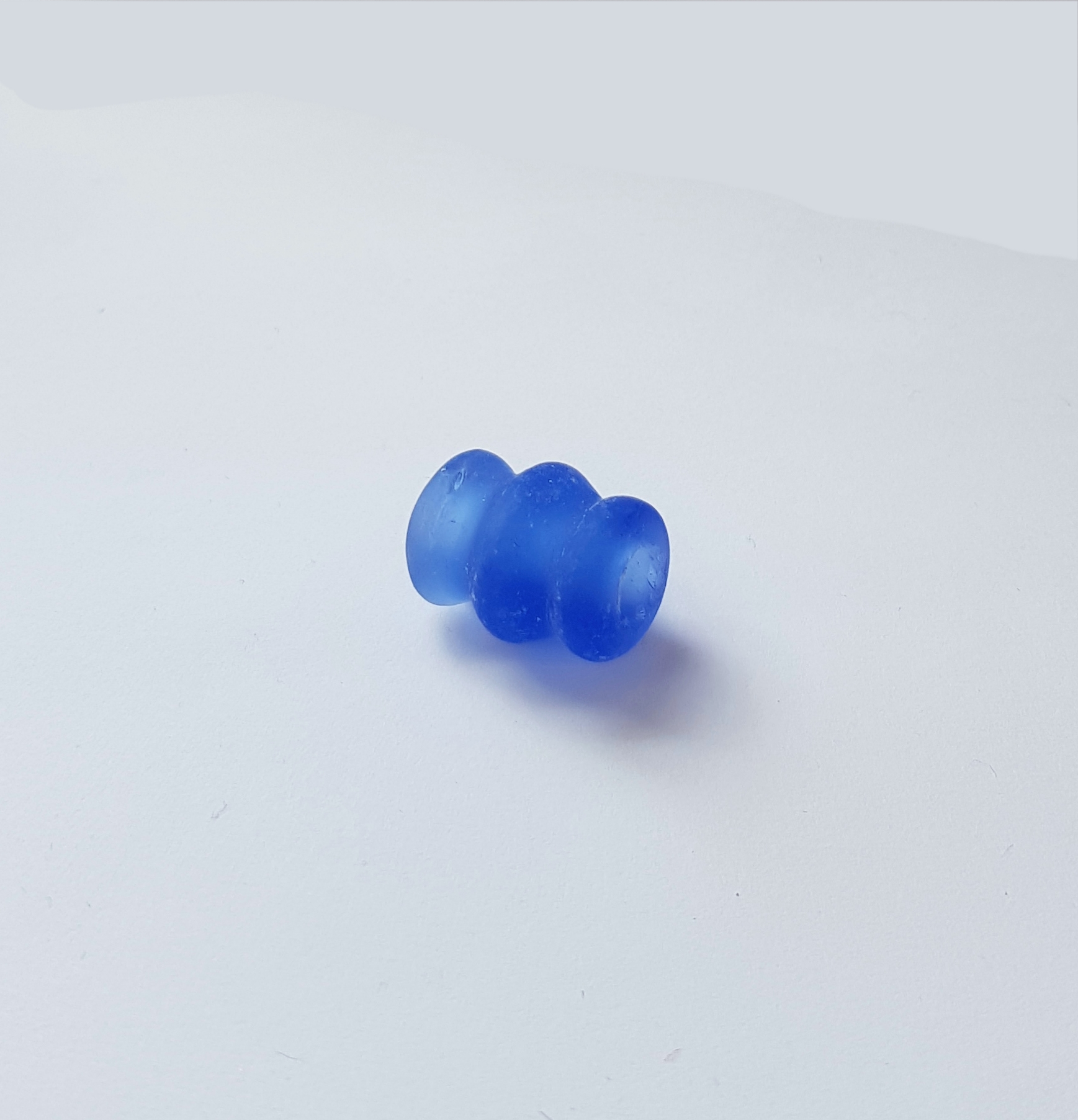 Blå pärla 18x13mm