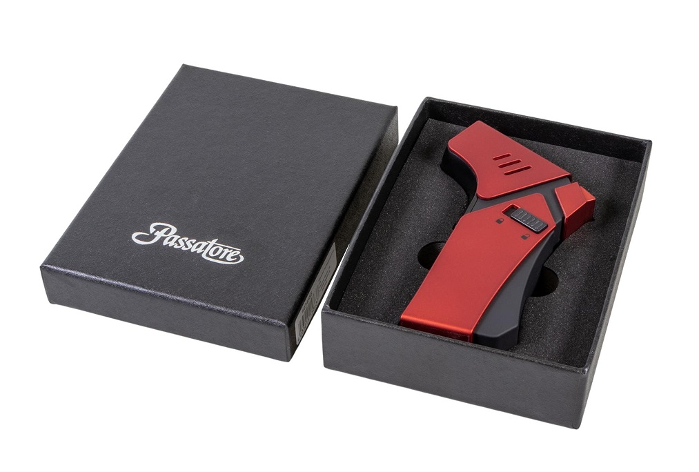 Passatore Bordständare Transformer Jet Lighter Black-Red - Giftbox