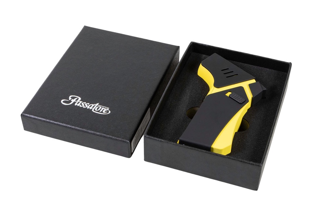 Passatore Bordständare Transformer Jet Lighter Black-Yellow Giftbox