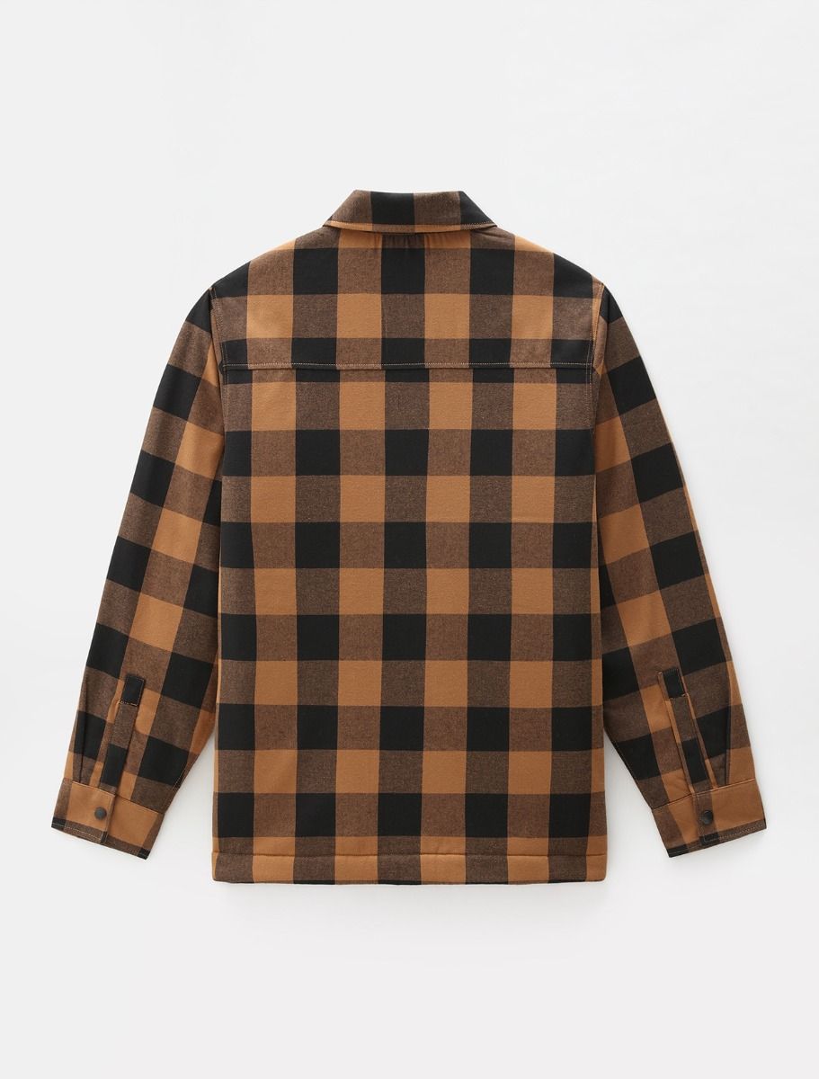 Sherpa fodrad flanellskjorta brown duck - 2